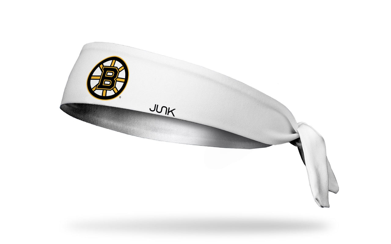 Boston Bruins: Logo White Tie Headband