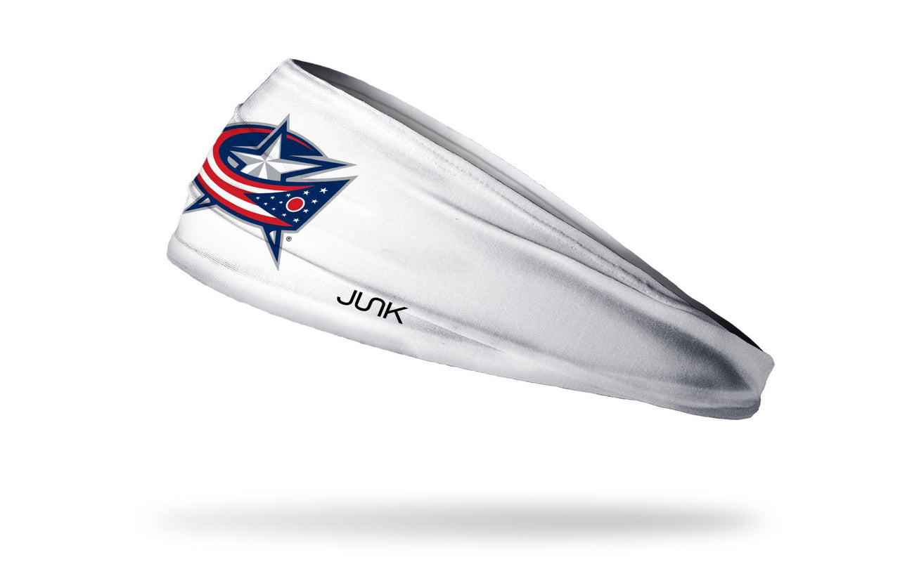 Columbus Blue Jackets: Logo White Headband