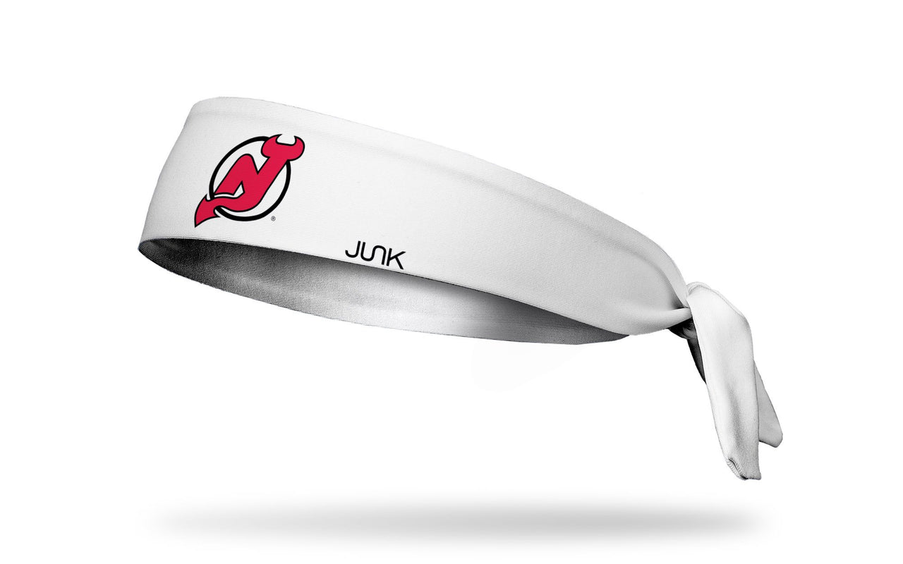 New Jersey Devils: Logo White Tie Headband