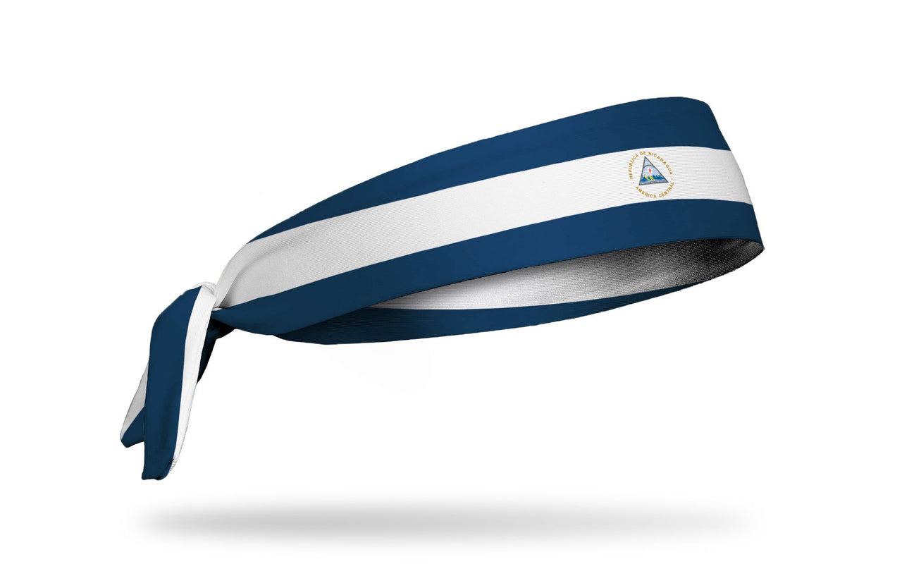 headband with traditional Nicaragua flag design