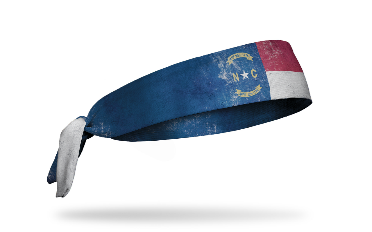 North Carolina Flag - Grunge Tie Headband