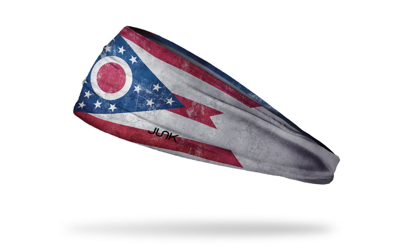 Ohio Flag - Grunge Headband