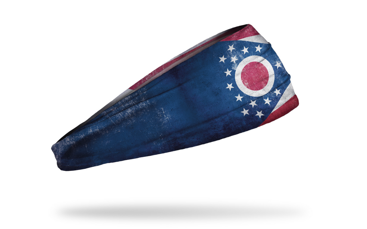 Ohio Flag - Grunge Headband