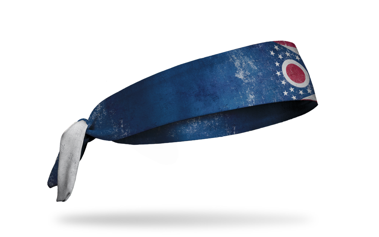 Ohio Flag - Grunge Tie Headband
