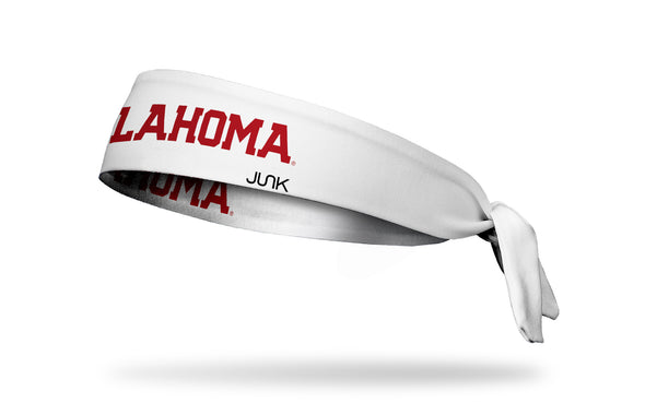 University of Oklahoma: Oklahoma White Tie Headband