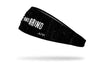 black headband with On the Grind wordmark in white