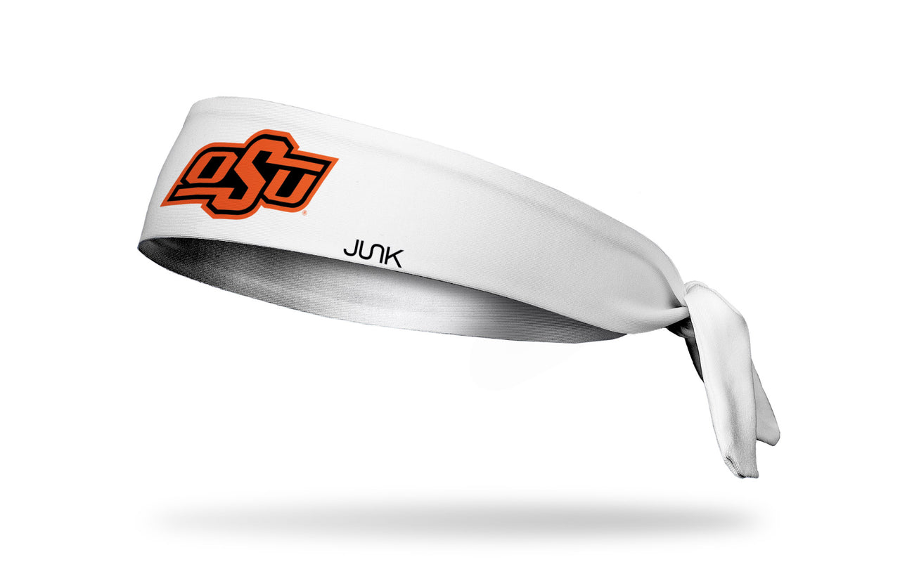 Oklahoma State University: OSU on White Tie Headband