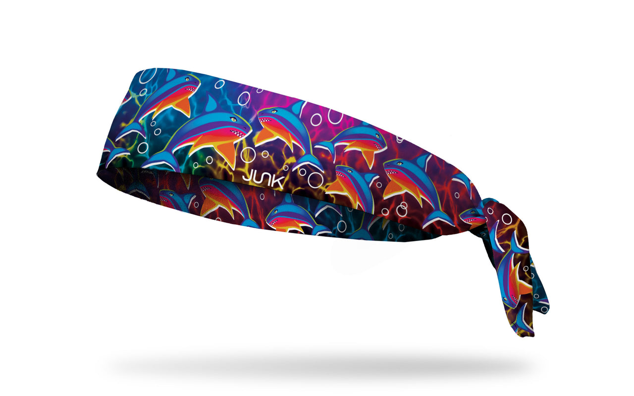 Psychedelic Shark Tie Headband