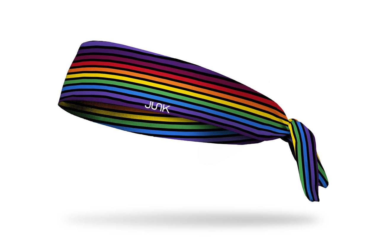 Rainbow Road Tie Headband