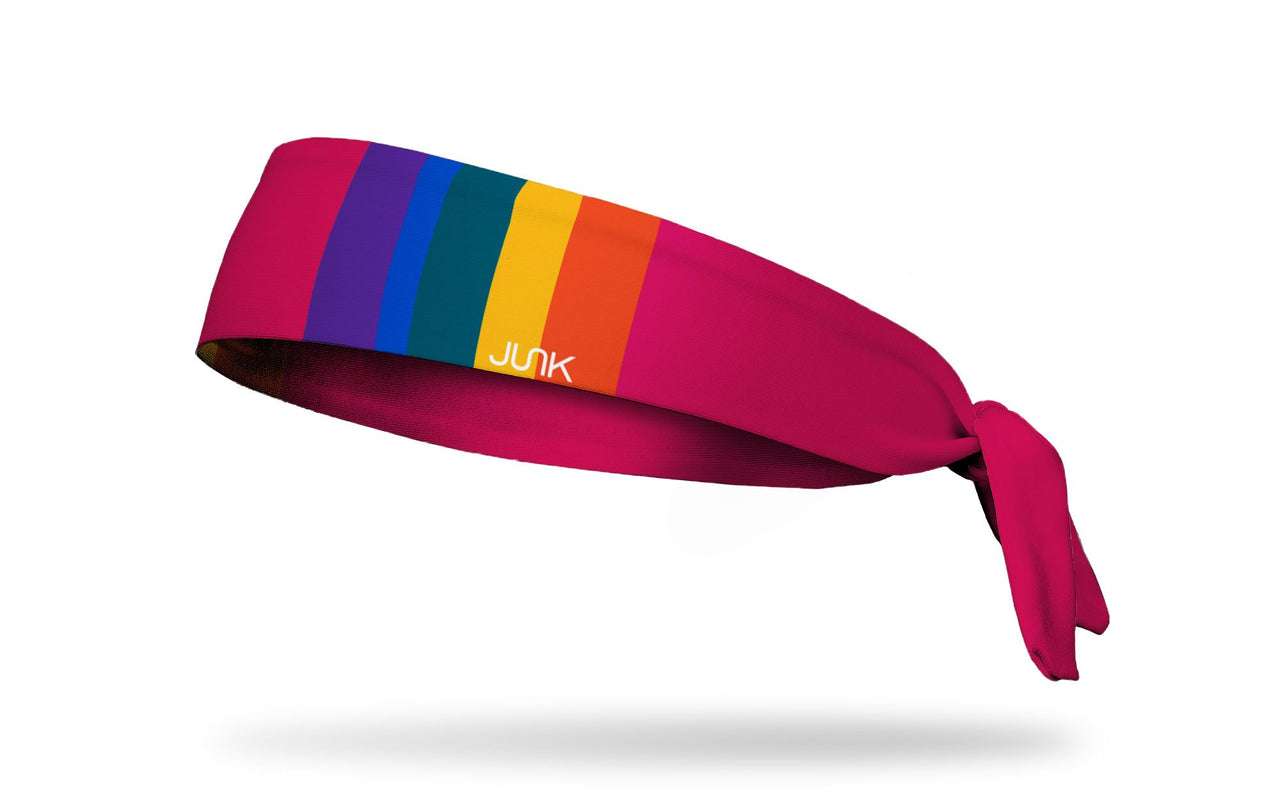 Retro Rainbow Tie Headband