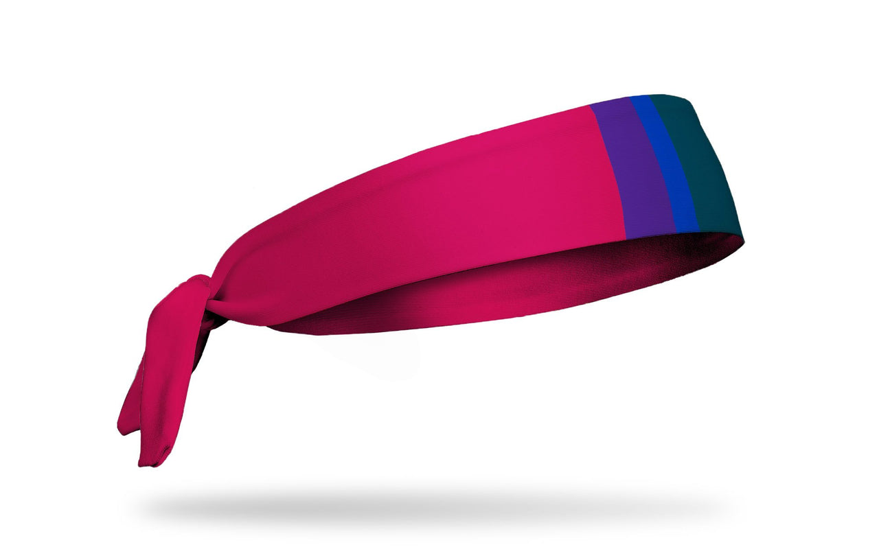 Retro Rainbow Tie Headband