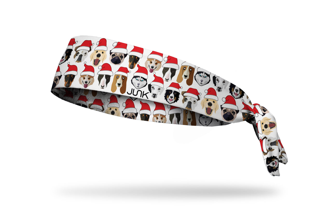 Santa Paws Tie Headband