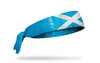 headband with traditional Scotland flag design with grunge overlay