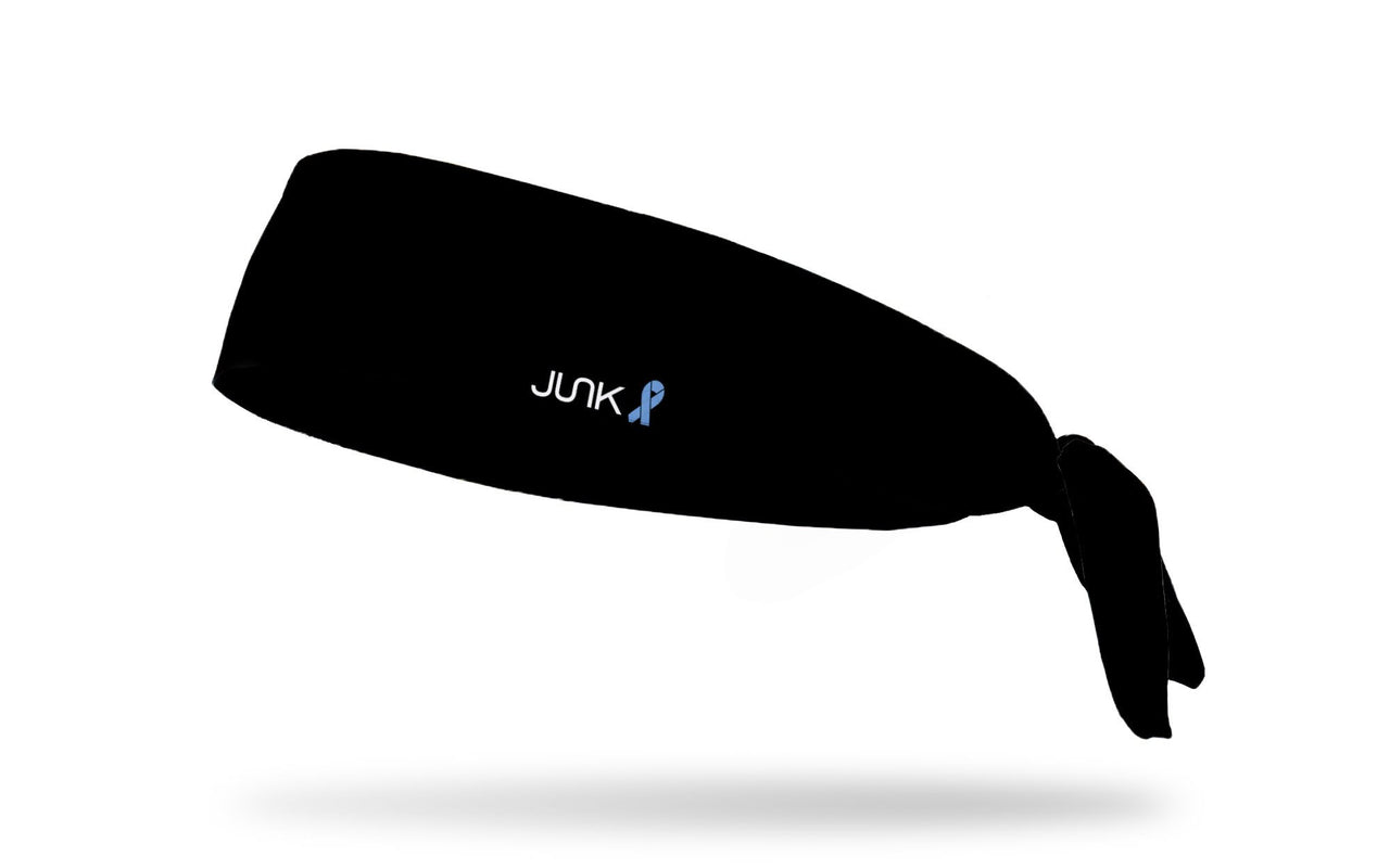tactical black headband with blue ribbon to right of JUNK logo in honor of Autism Awareness