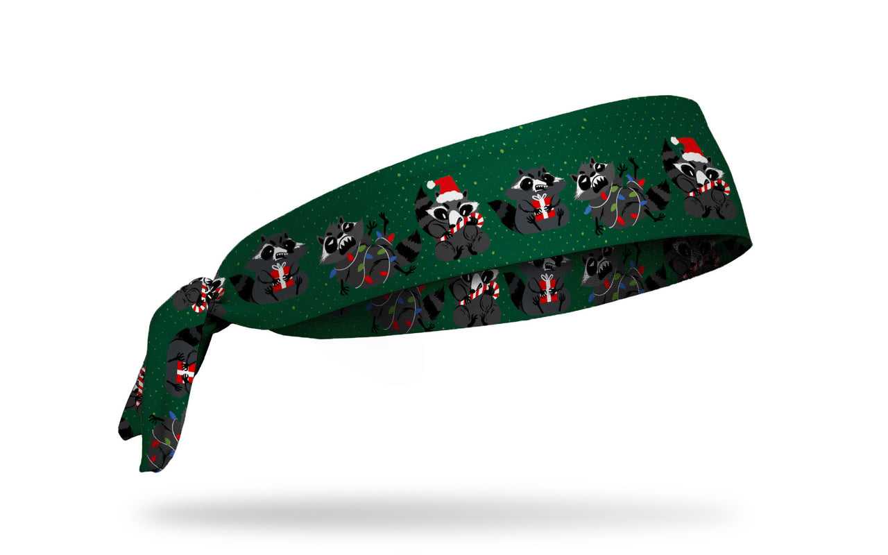 Trash Panda Christmas Tie Headband