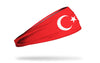 headband with traditional Turkey flag design