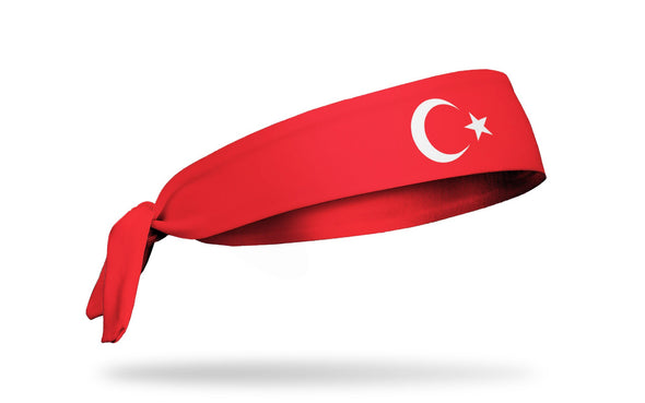 headband with traditional Turkey flag design