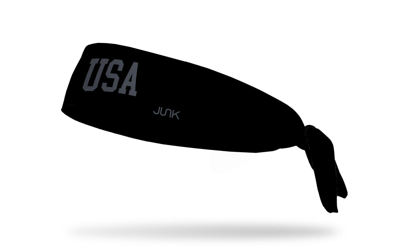 USA Gray Tie Headband