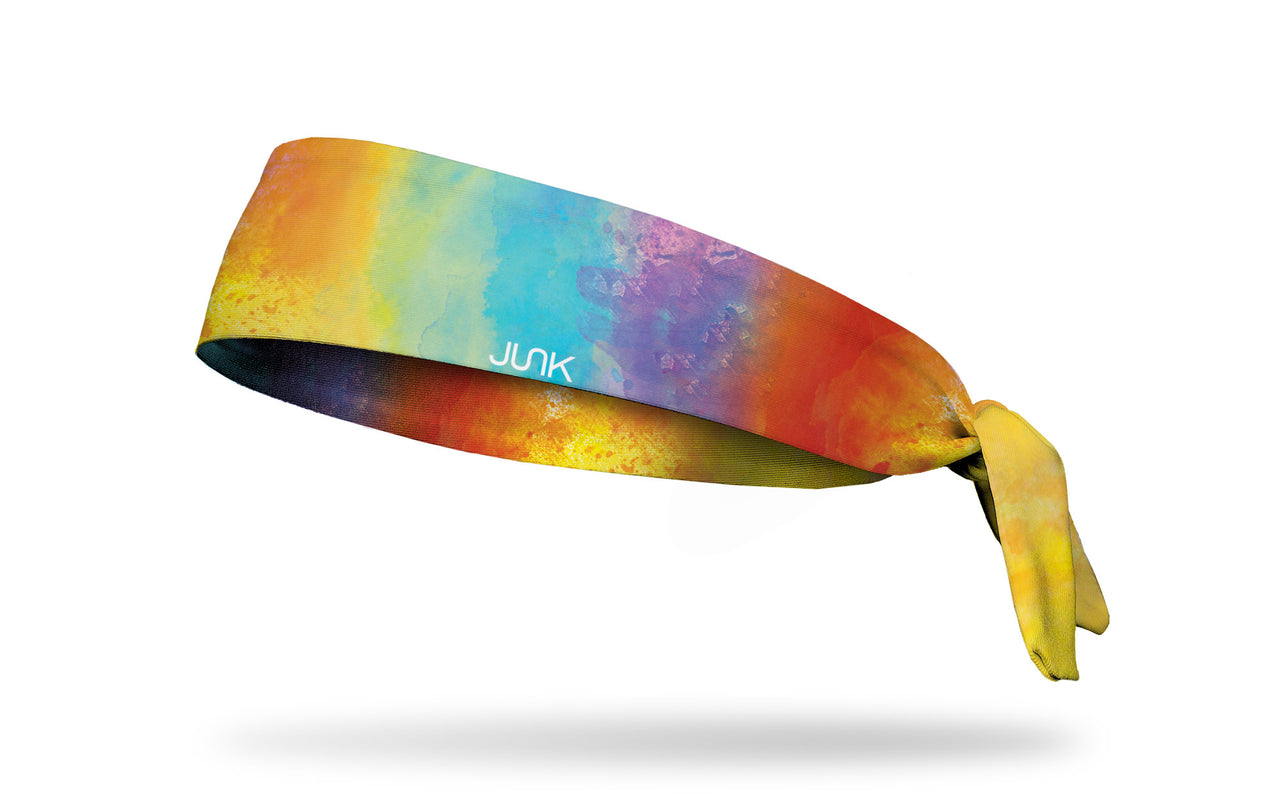 Washed Out Rainbow Tie Headband