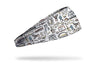white headband with colorful repeating pattern of images from Friends tv show