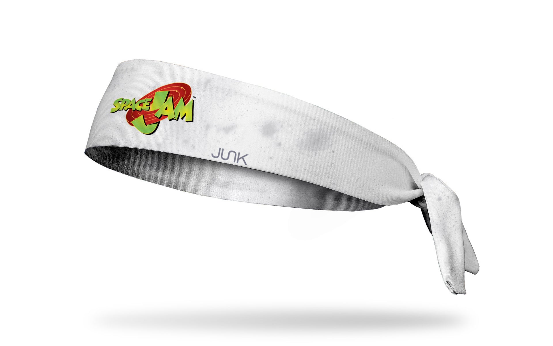 white headband with grunge overlay and Space Jam logo in full color