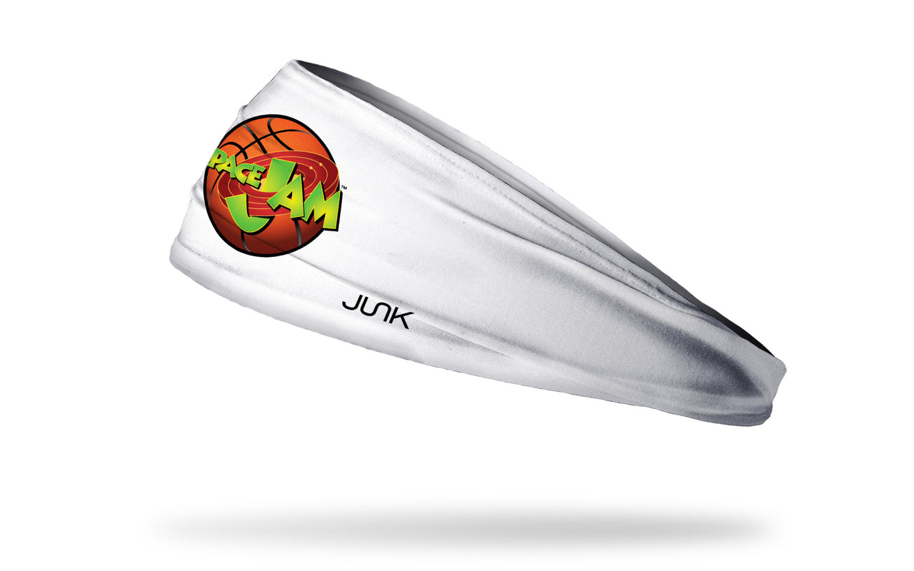 white headband with Space Jam logo in full color