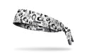 white headband with Goonies gang Sloth, Data, Mikey, Chunk, and Mouth in repeating pattern