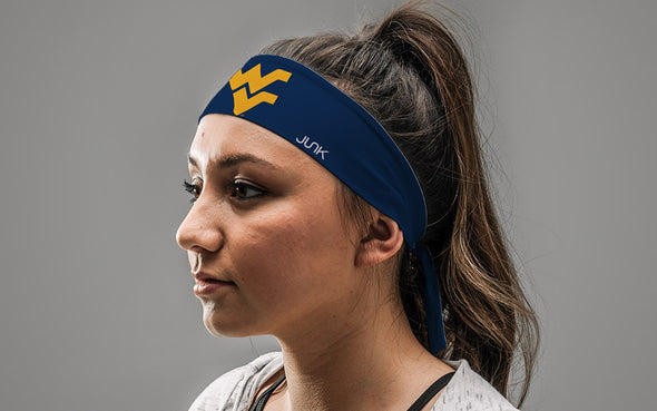 West Virginia University: Logo Navy Tie Headband