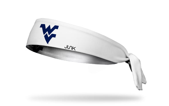 West Virginia University: Logo White Tie Headband