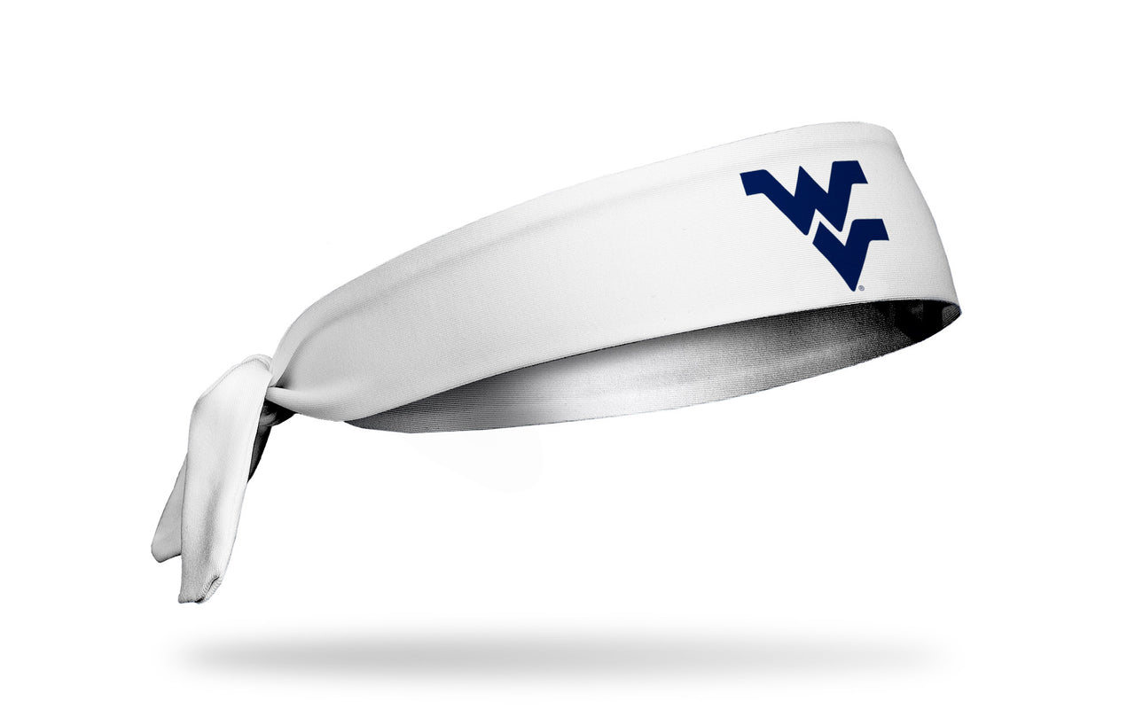 West Virginia University: Logo White Tie Headband