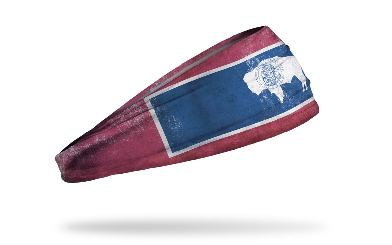 Wyoming Flag - Grunge Headband