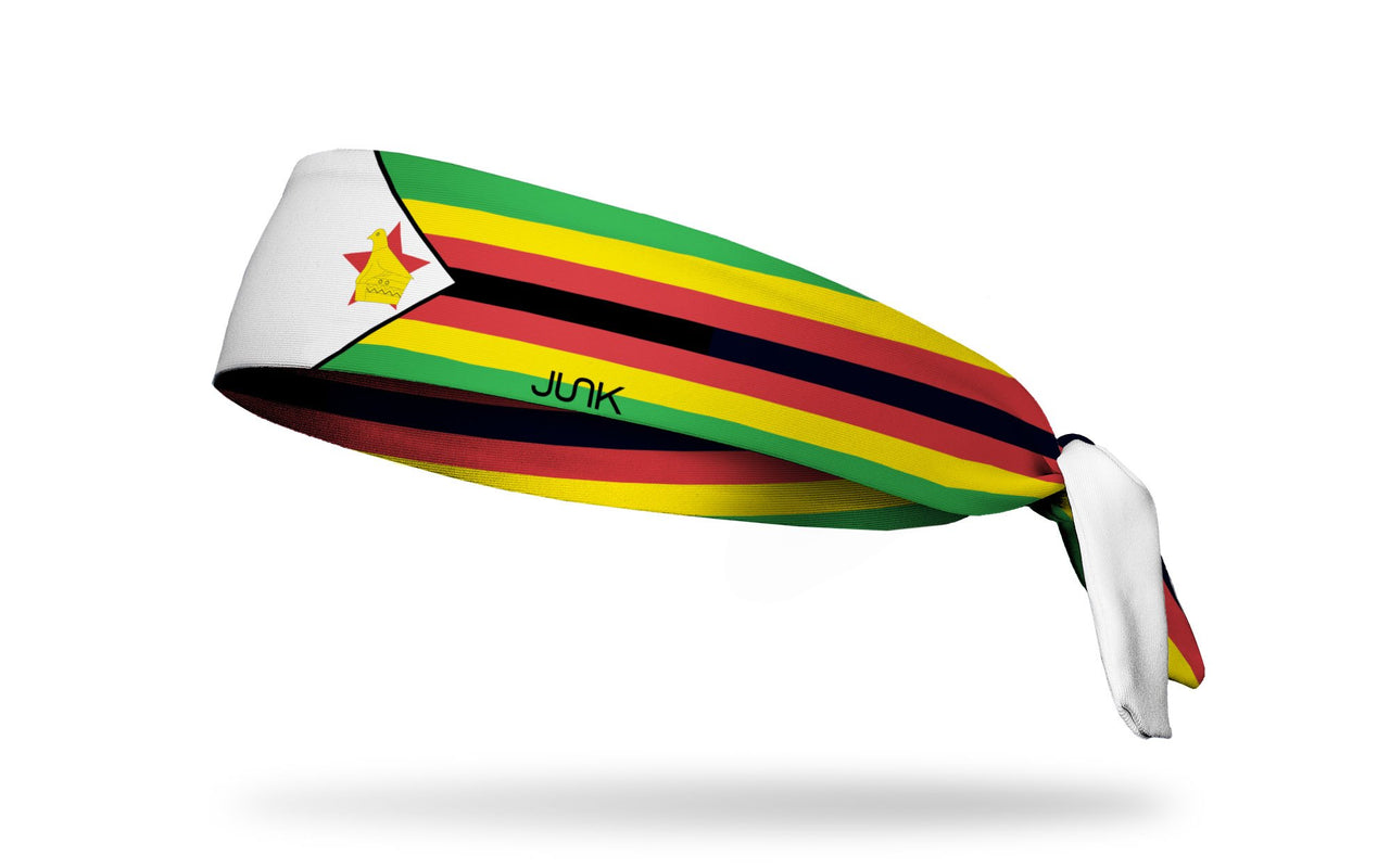 headband with traditional Zimbabwe flag design